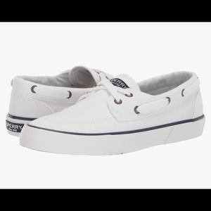 Sperry Top-Sider Pier Canvas Boat Shoe White 8.5